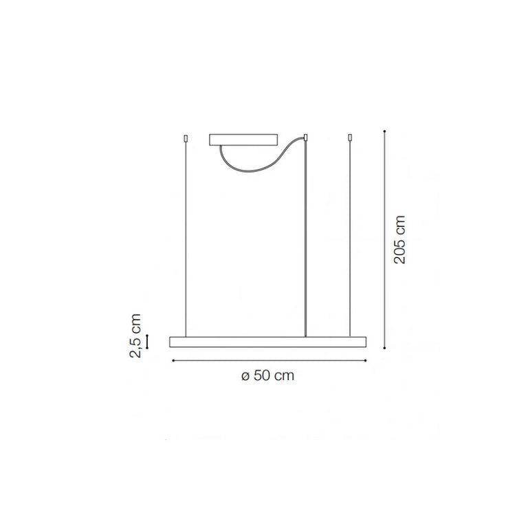 Oracle Slim SP 33W LED 500mm Square Pendant White / Warm White - 259154