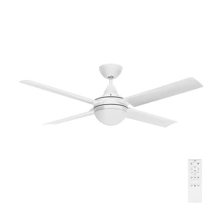 Cairns 48" DC Ceiling Fan With Light Matt White - 22974/05