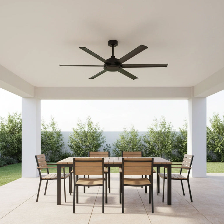 Colossus II 65" 6-Blade DC Ceiling Fan Matt Black - 22979/06