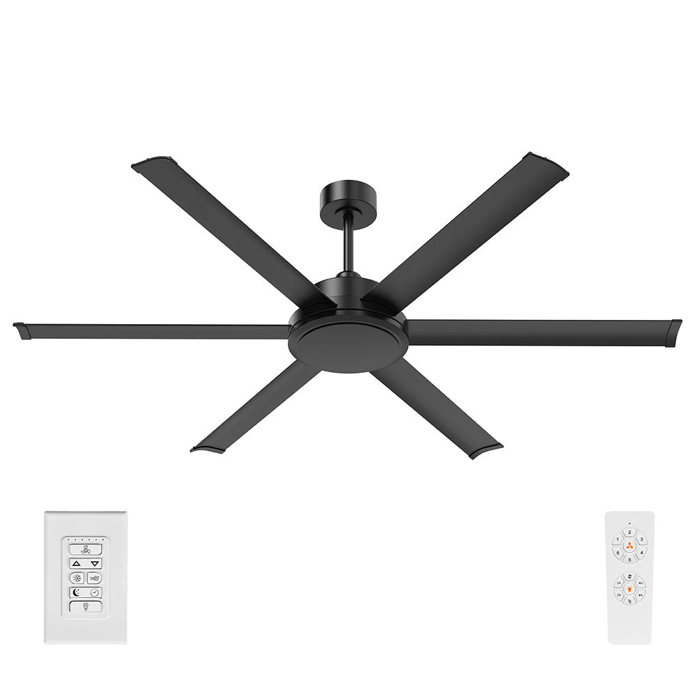 Colossus II 65" 6-Blade DC Ceiling Fan Matt Black - 22979/06