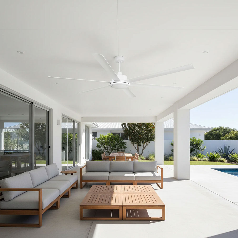 Colossus II 84" 6-Blade DC Ceiling Fan Matt White - 22986/05