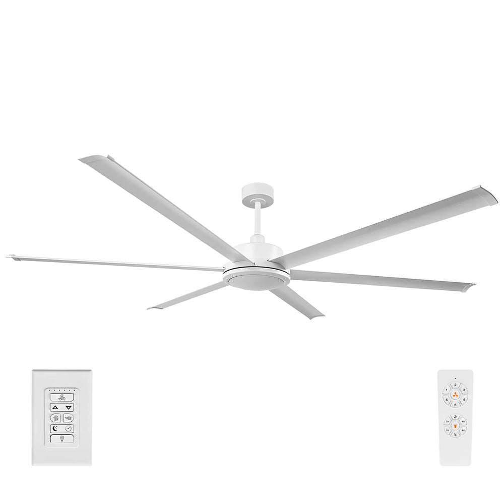 Colossus II 84" 6-Blade DC Ceiling Fan Matt White - 22986/05