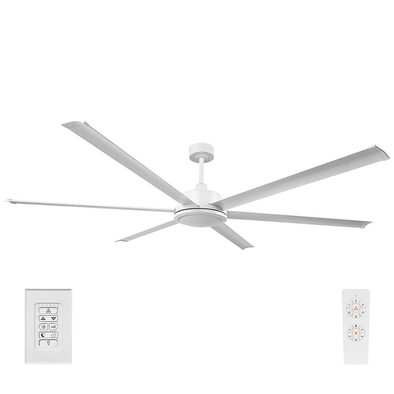 Colossus II 84" 6-Blade DC Ceiling Fan Matt White - 22986/05