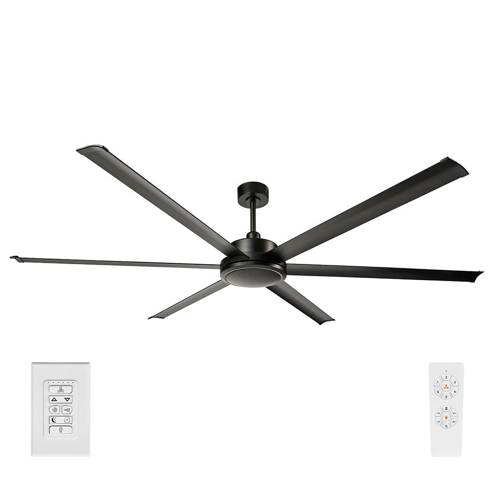 Colossus II 120" 6-Blade DC Ceiling Fan Matt Black - 22989/06