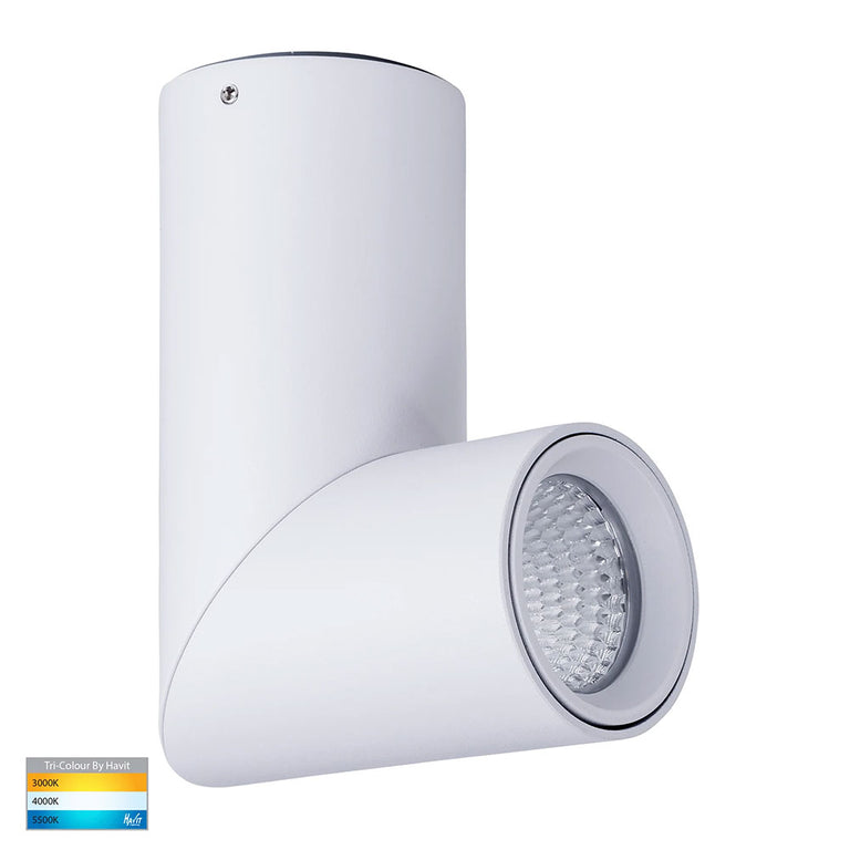 Nella 7W CCT 12V DC LED Rotatable Downlight White - HV5822T-WHT-12V