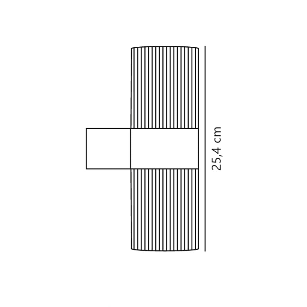 Kyklop Ripple Wall Light Rusty - 2318051009