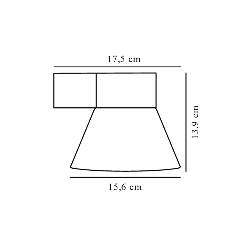 Kyklop Cone Wall Light Rusty - 2318071009