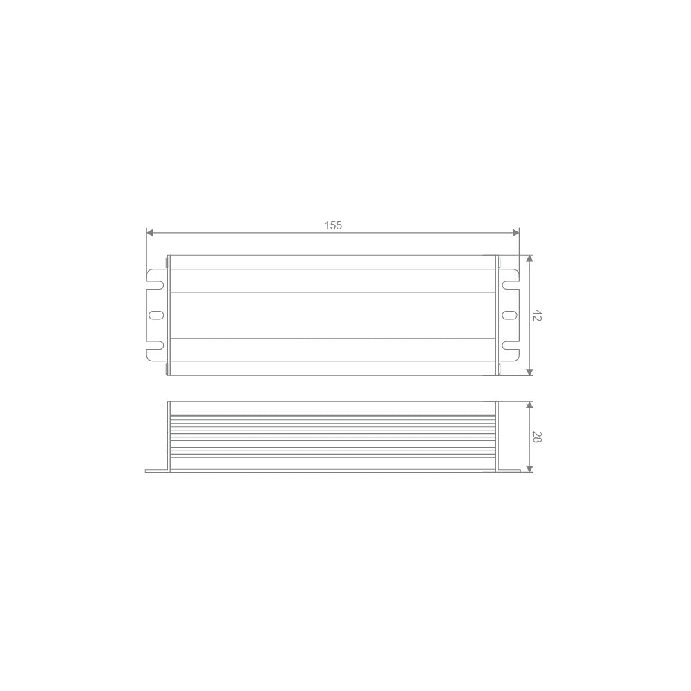 Constant Voltage Dimmable 12V DC 60W LED Driver IP67 - 23194