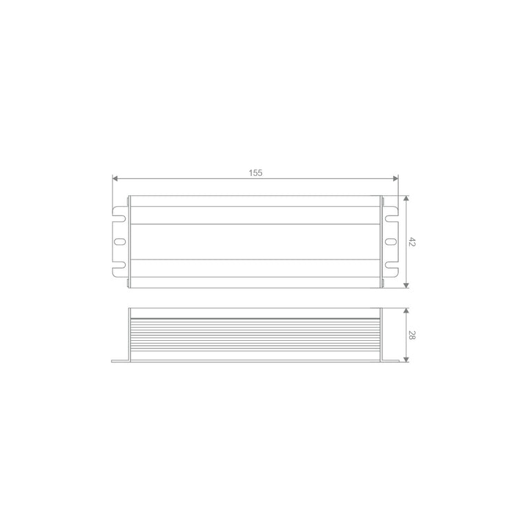 Constant Voltage Dimmable 12V DC 60W LED Driver IP67 - 23194