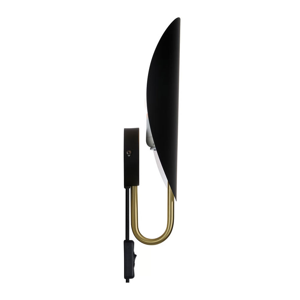Spargo Wall Light Black / Brass - 2320361003