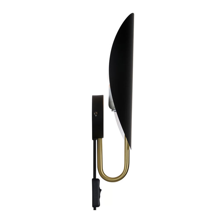 Spargo Wall Light Black / Brass - 2320361003