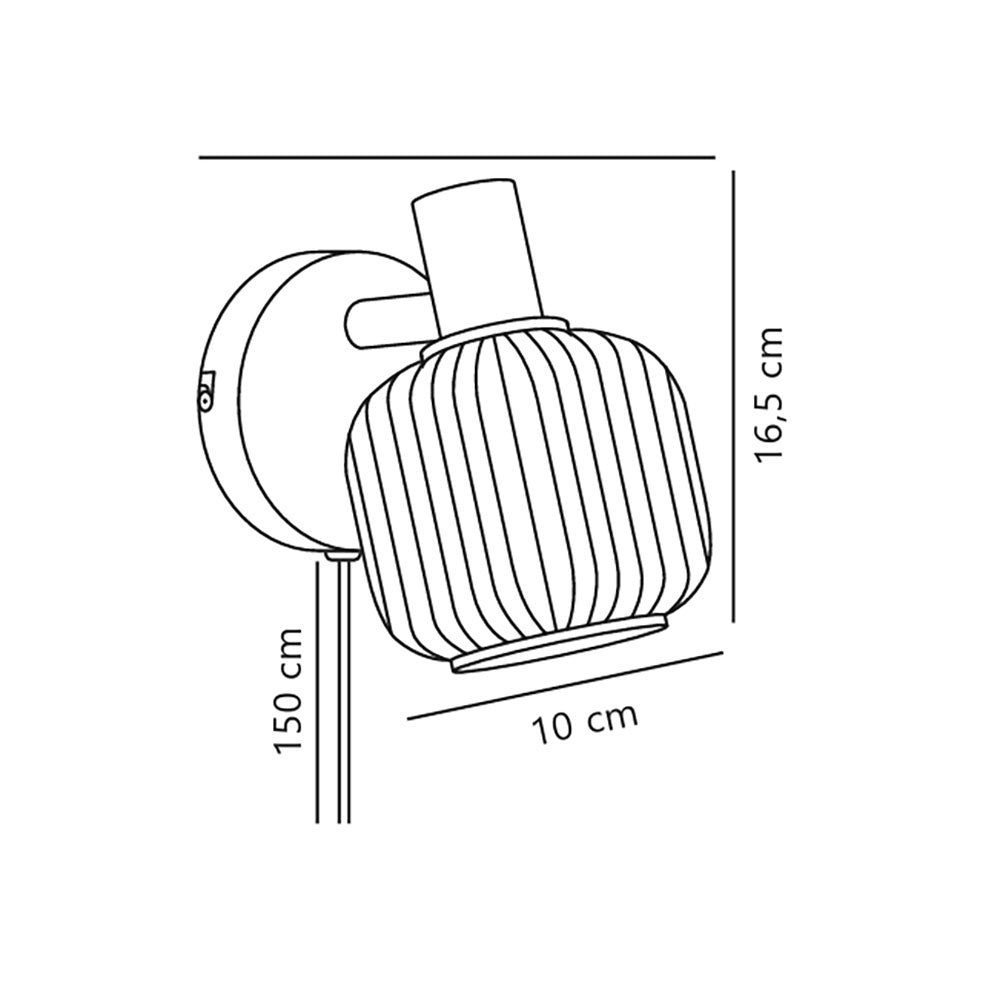 Milford Mini Wall Light Black - 2412631003