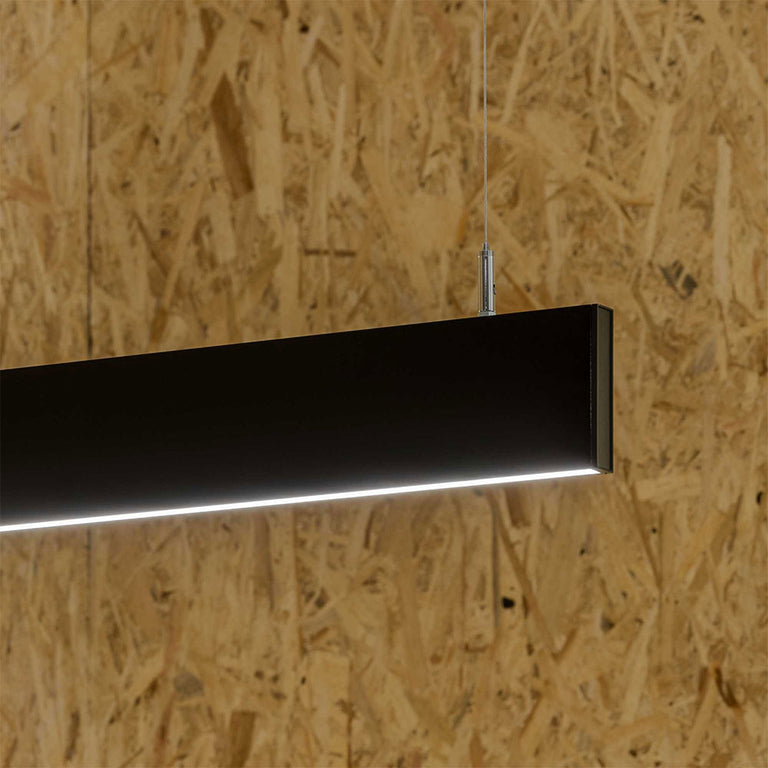 Linus Sp 32W 1200mm Up/Down Dimmable Pendant Light Black / Warm White - 241975