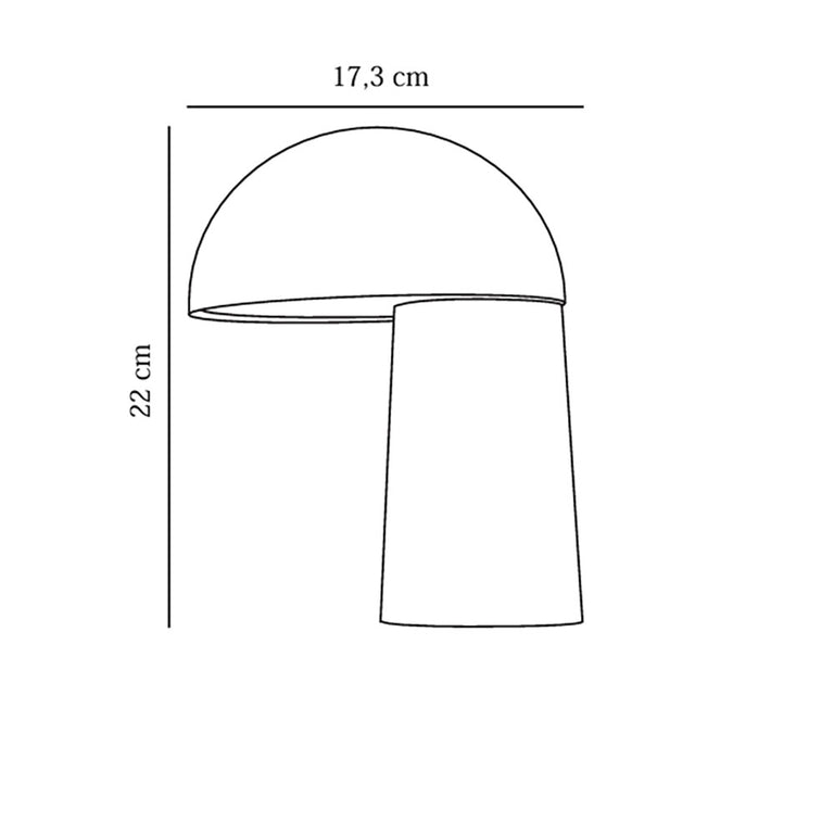 Faye Portable LED Table Lamp Black - 2420155003