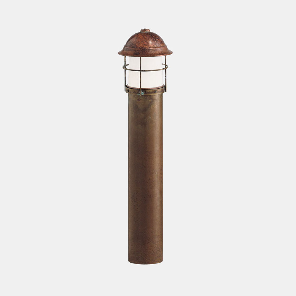 Garden 910mm Bollard With Frosted Glass IP44 - 245.44.ORB