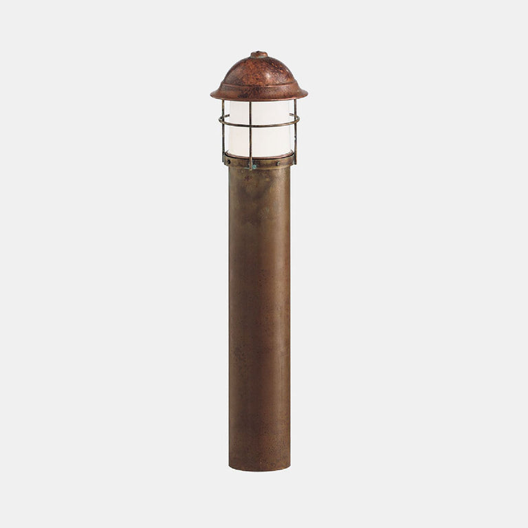 Garden 910mm Bollard With Frosted Glass IP44 - 245.44.ORB