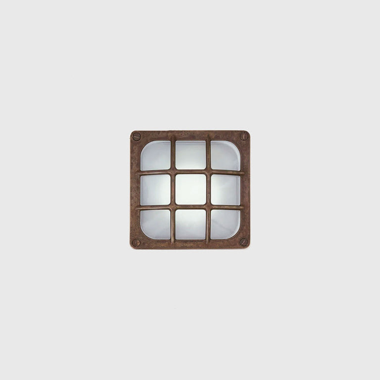 Marina Step Square Grid Wall Light IP64 - 247.73.OO