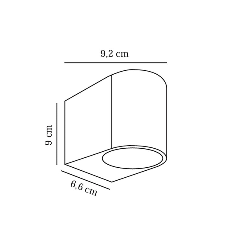 Dion Single Wall Light Black - 2518001003