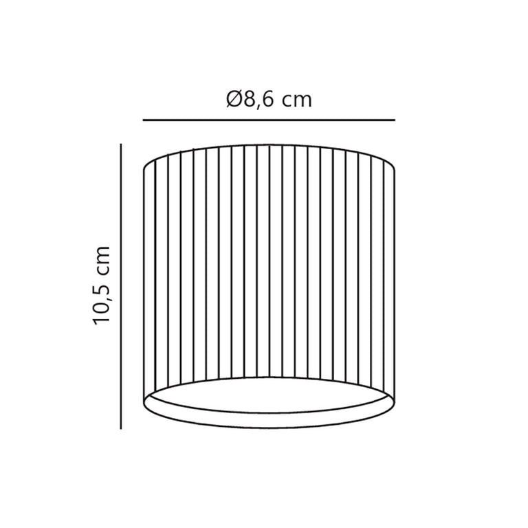 Kyklop Ripple Ceiling Light Black - 2518316003