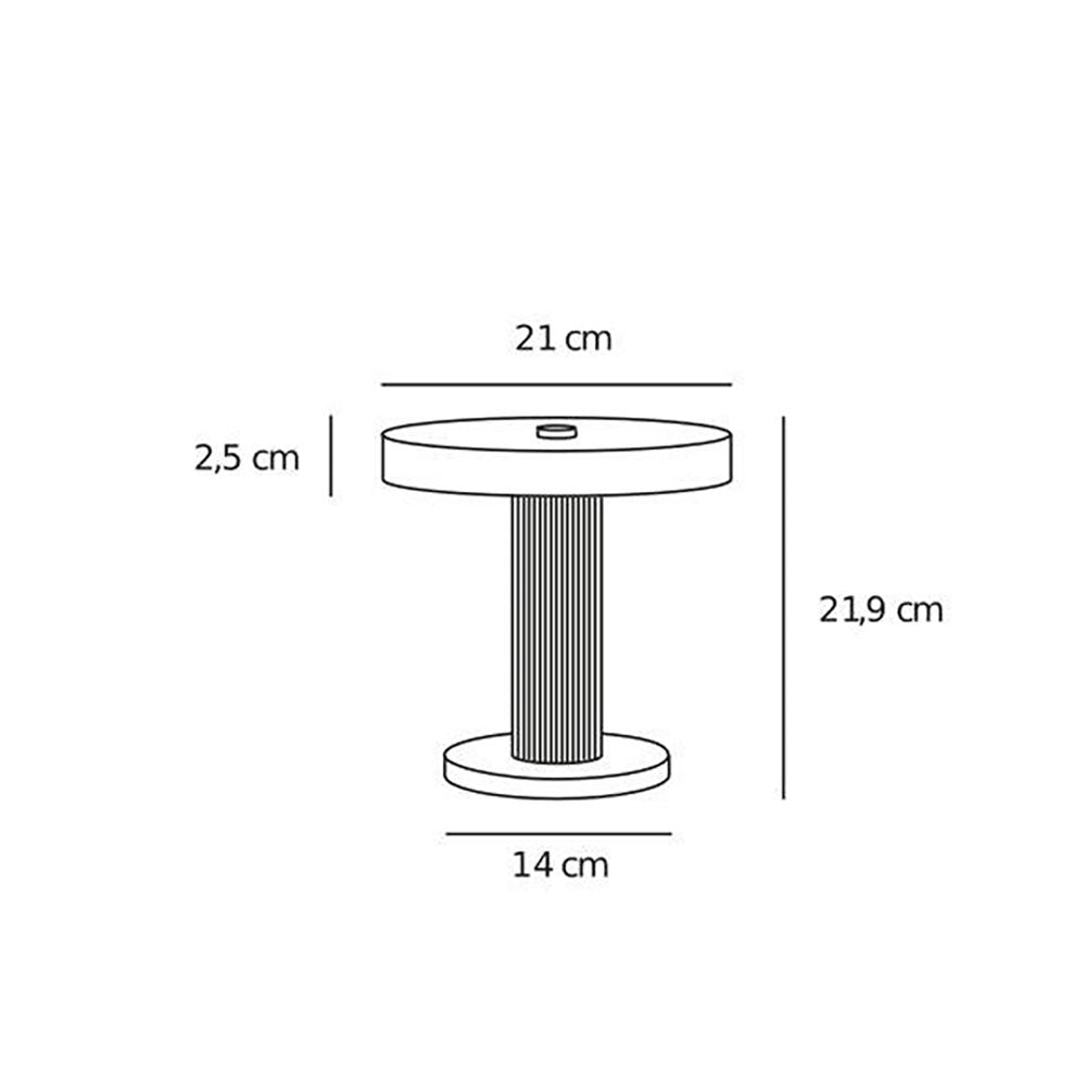 Trezzi LED Portable Table Lamp White - 2520135001