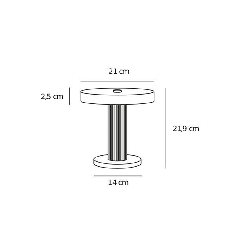 Trezzi LED Portable Table Lamp White - 2520135001