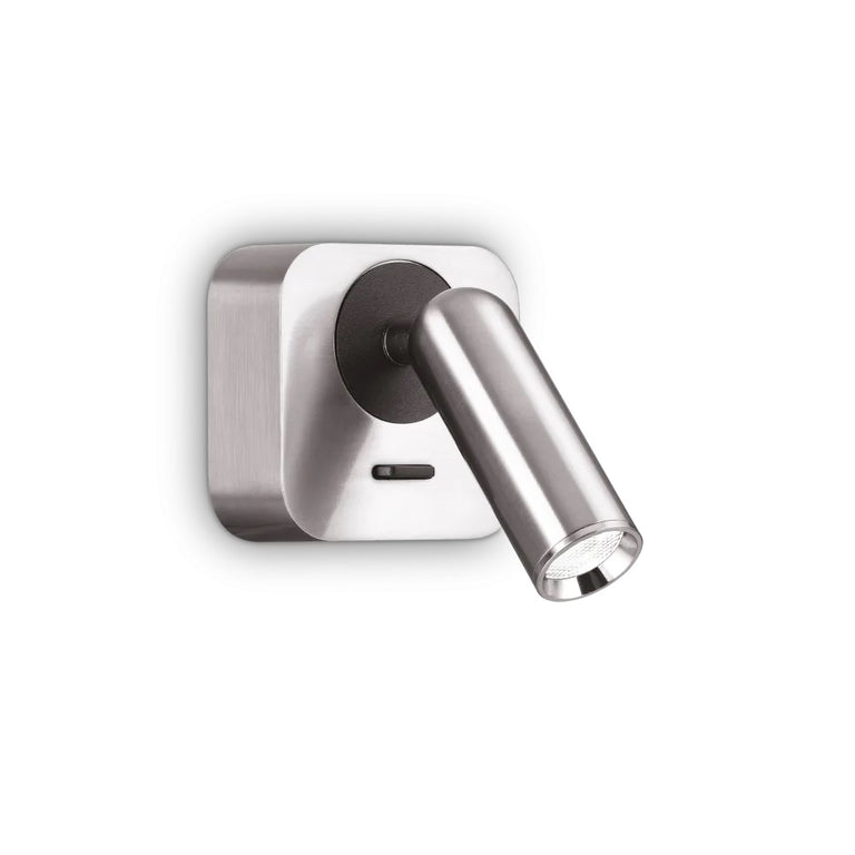 Bean Ap Square Indoor 3W LED Wall Light Nickel / Warm White - 260679