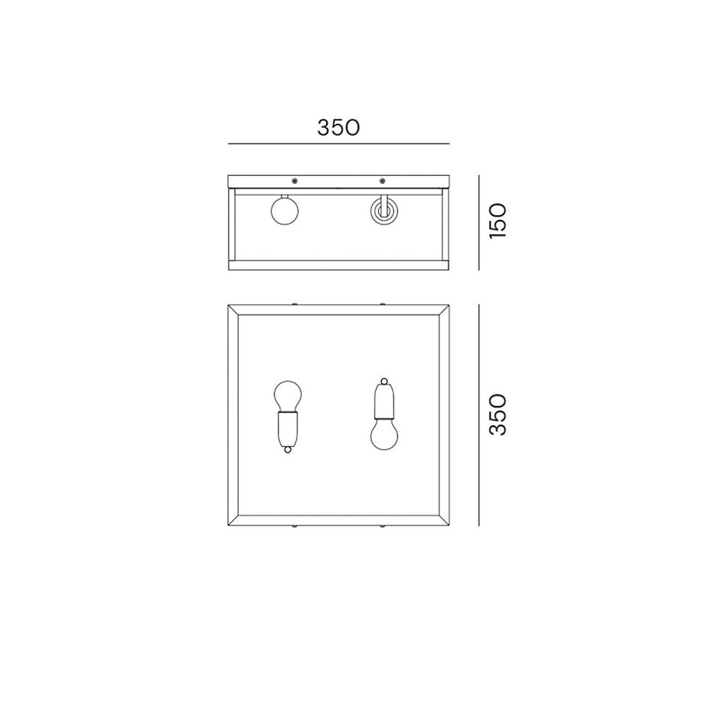 Quadro Outdoor Ceiling Light IP55 - 262.03.OT