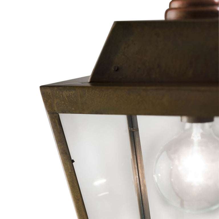 Quadro Outdoor Arm Wall Light Antique Brass - 262.61