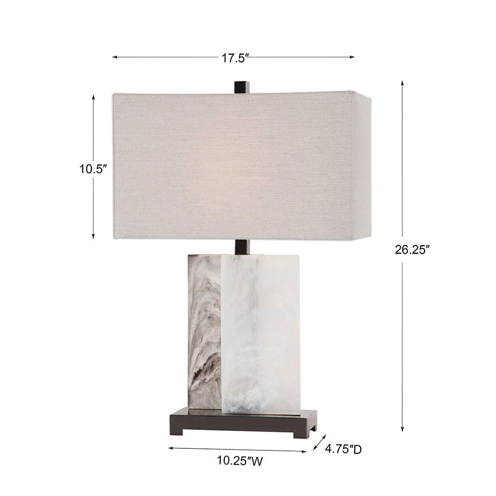 Vanda Table Lamp Black Nickel - 26215-1