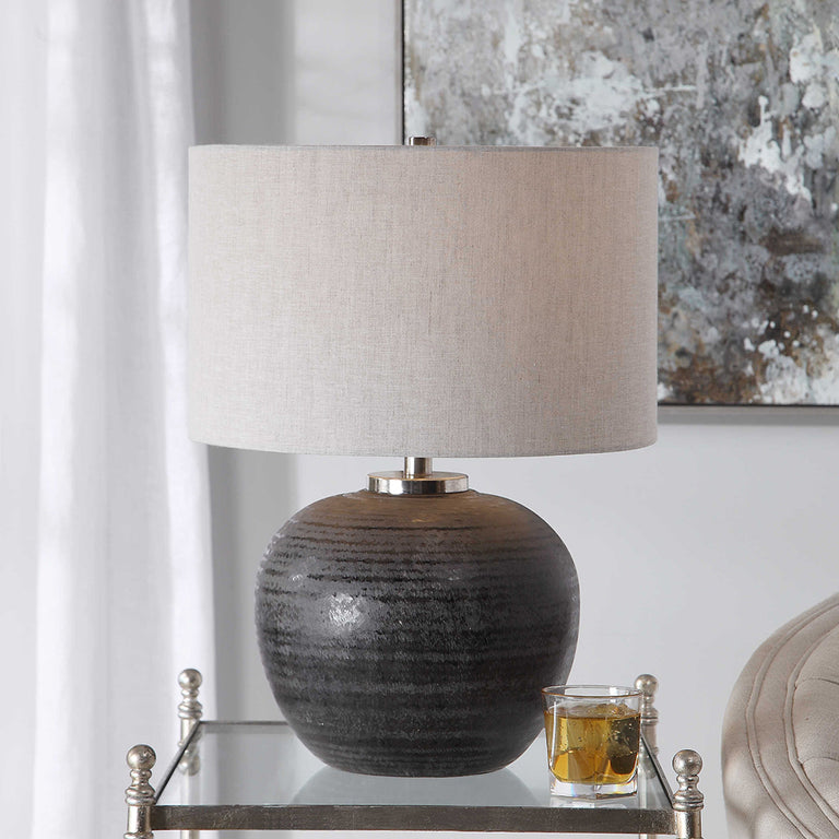 Mikkel Table Lamp Charcoal - 26349-1