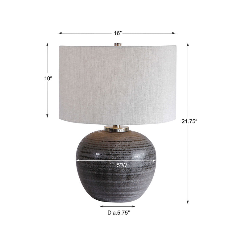 Mikkel Table Lamp Charcoal - 26349-1