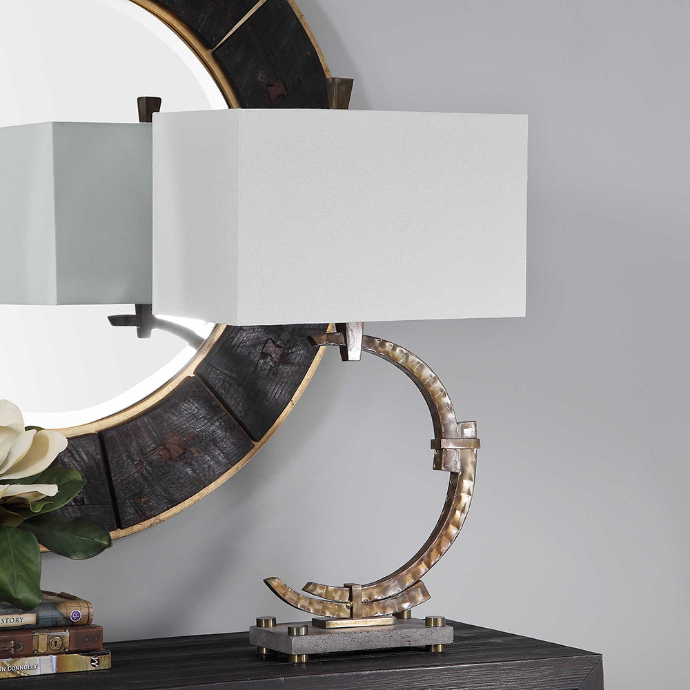 Atria Table Lamp Hammered Bronze - 26359-1