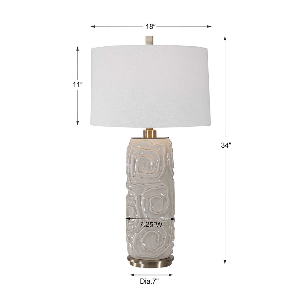 Zade Table Lamp Warm Grey - 26379-1