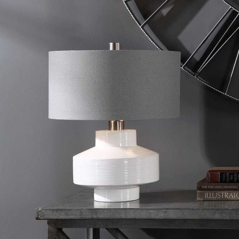 Crosby Table Lamp White - 26382-1