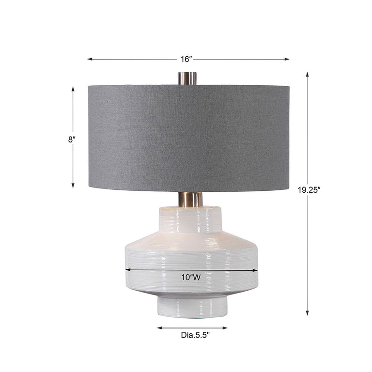 Crosby Table Lamp White - 26382-1