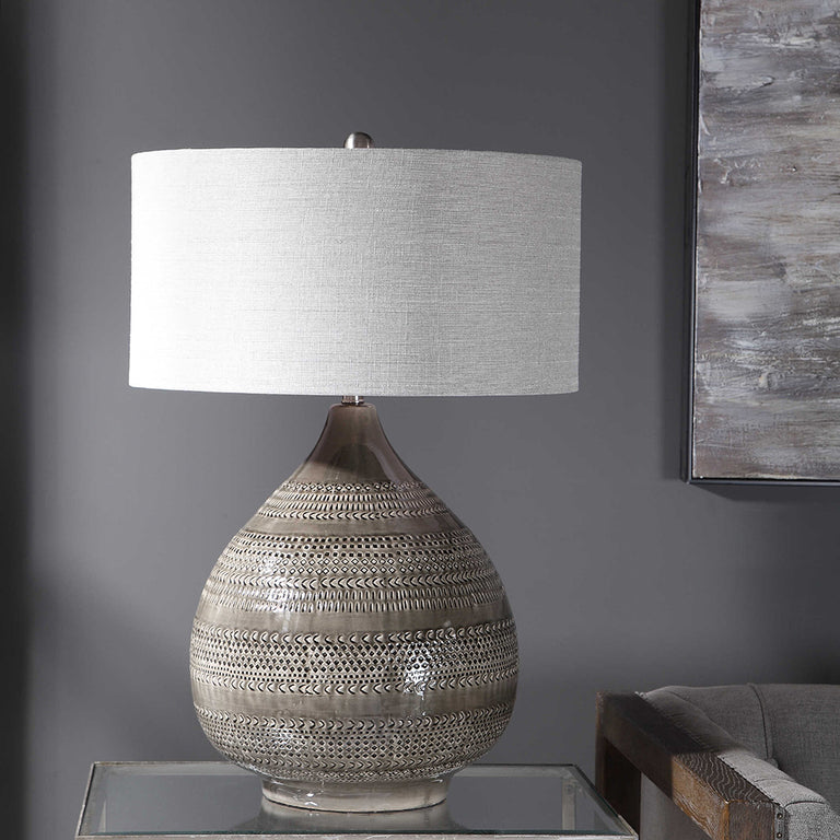 Botova Grand Table Lamp Taupe Grey - 26387-1