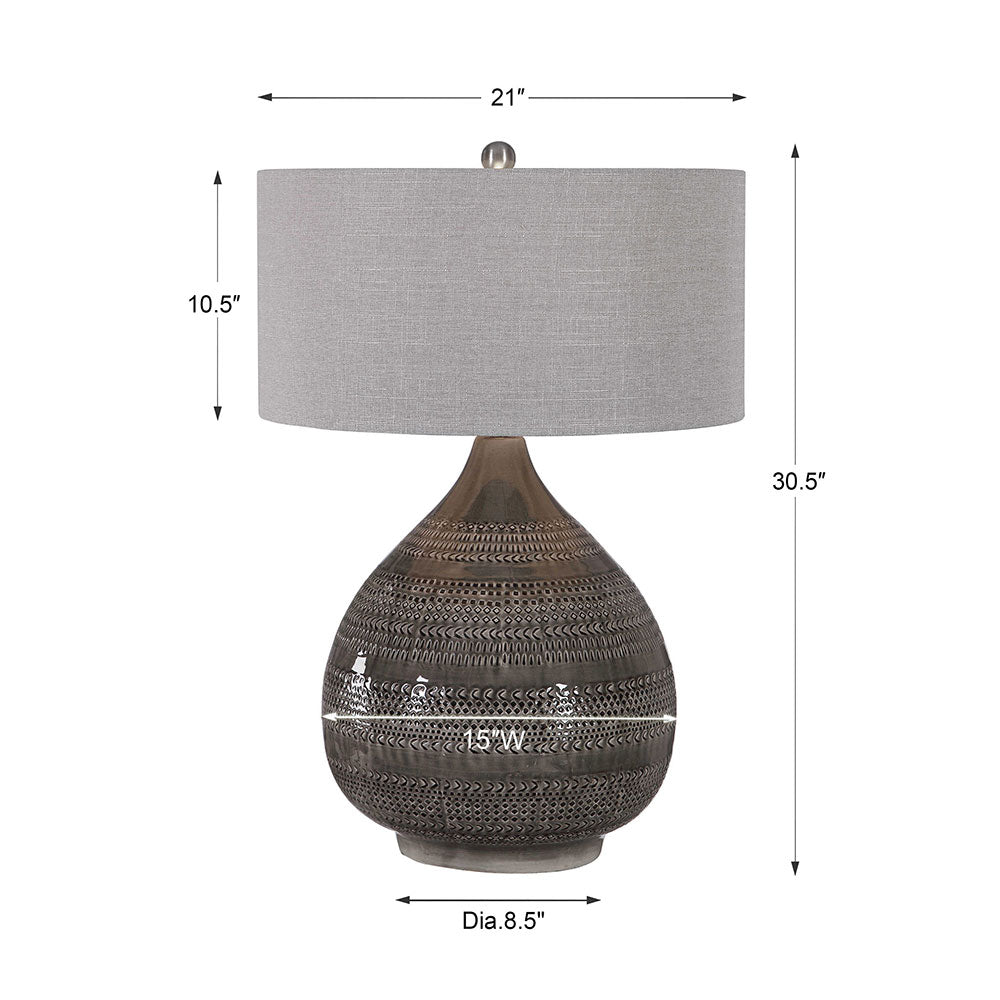 Botova Grand Table Lamp Taupe Grey - 26387-1