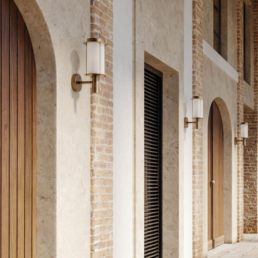 Loggia Outdoor Wall Light With White Glass IP44 - 264.01.OOB