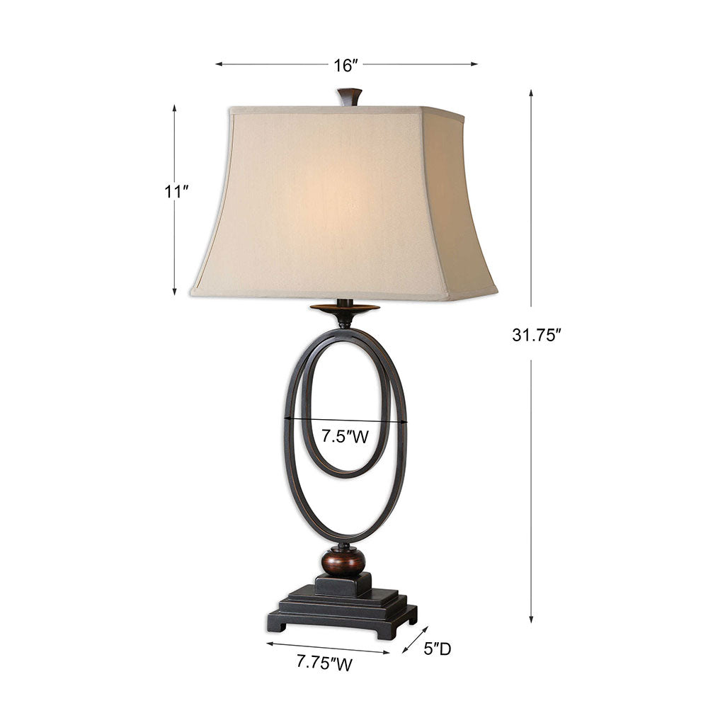 Orienta Table Lamp Oil Rubbed Bronze - 26552-2