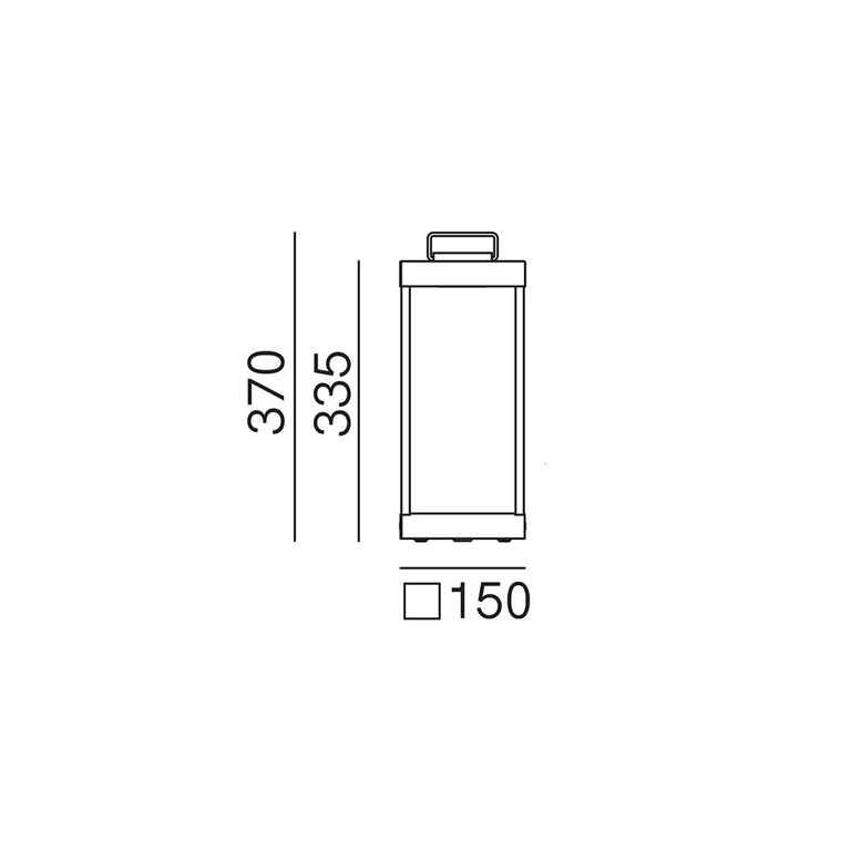 Lanterne Slim 6W LED Small Floor Lamp IP55 - 267.01