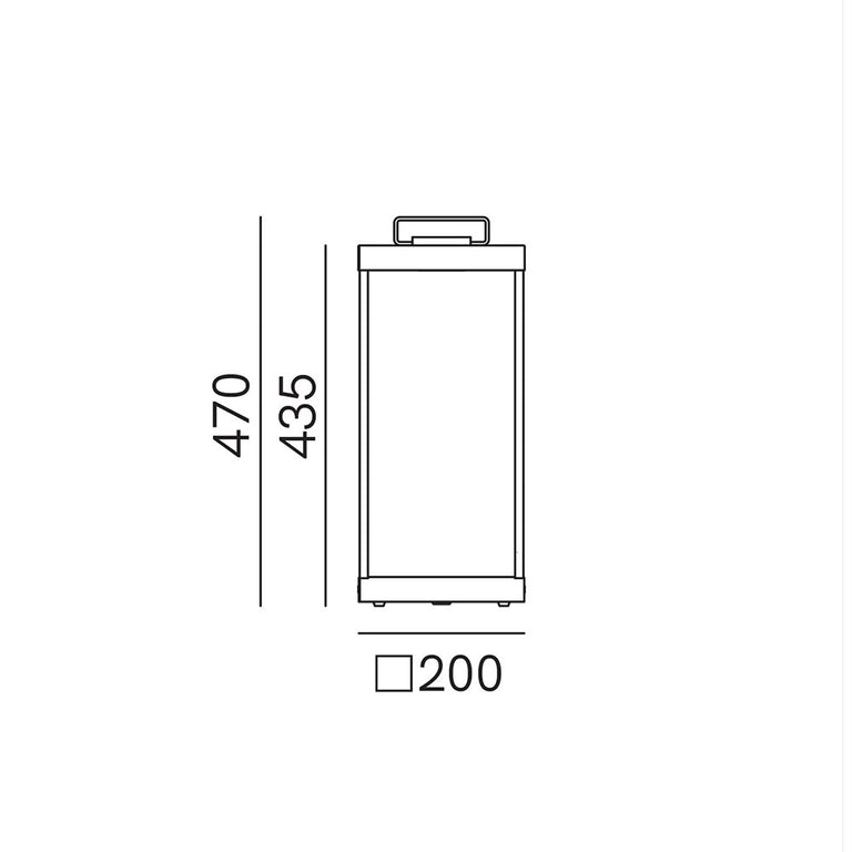 Lanterne Slim 13W LED Medium Floor Lamp IP55 - 267.02