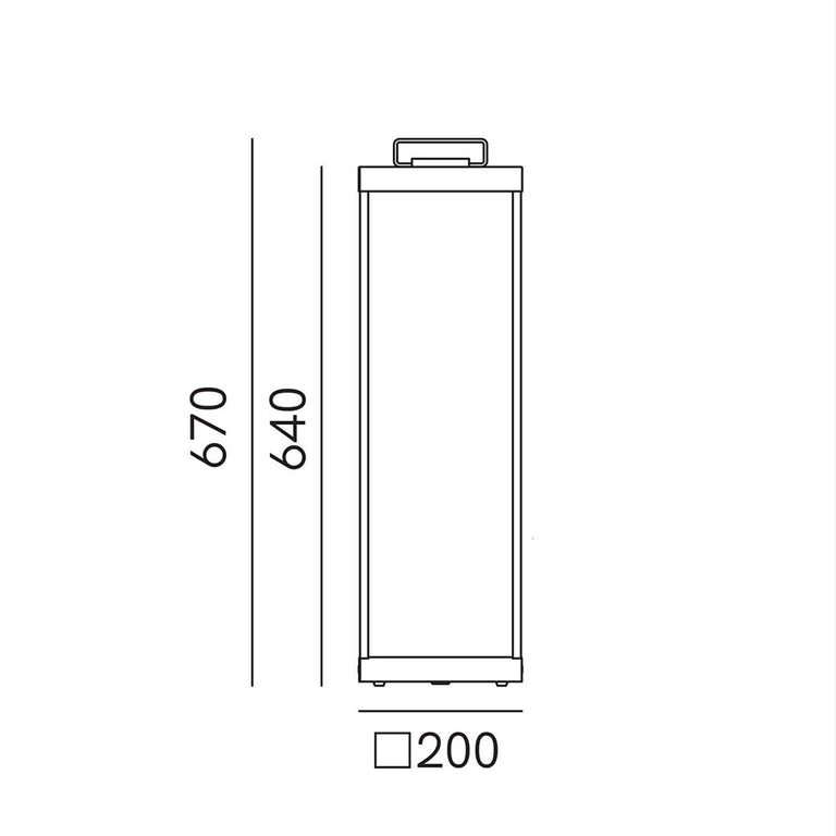 Lanterne Slim 13W LED Large Floor Lamp IP55 - 267.03