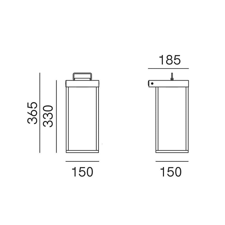 Lanterne Slim 6W LED Small Outdoor Wall Light IP55 - 267.04