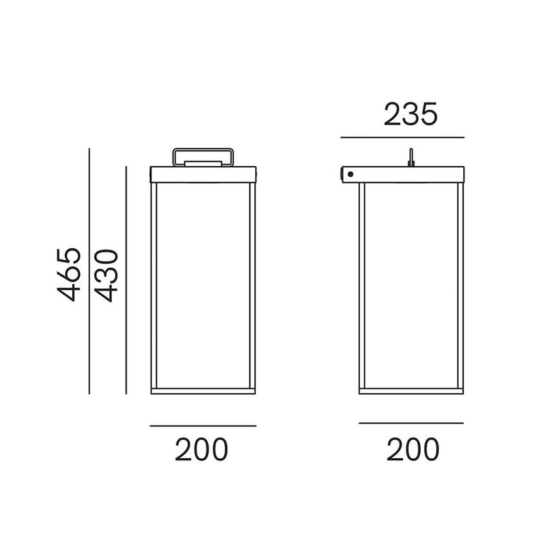Lanterne Slim 13W LED Medium Outdoor Wall Light IP55 - 267.05