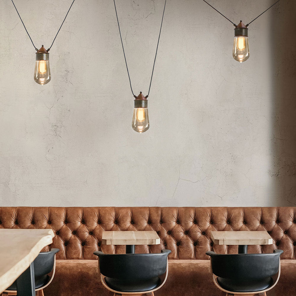 Drop Shape 1 Dual Cable Pendant Light IP55 - 270.02.ORT