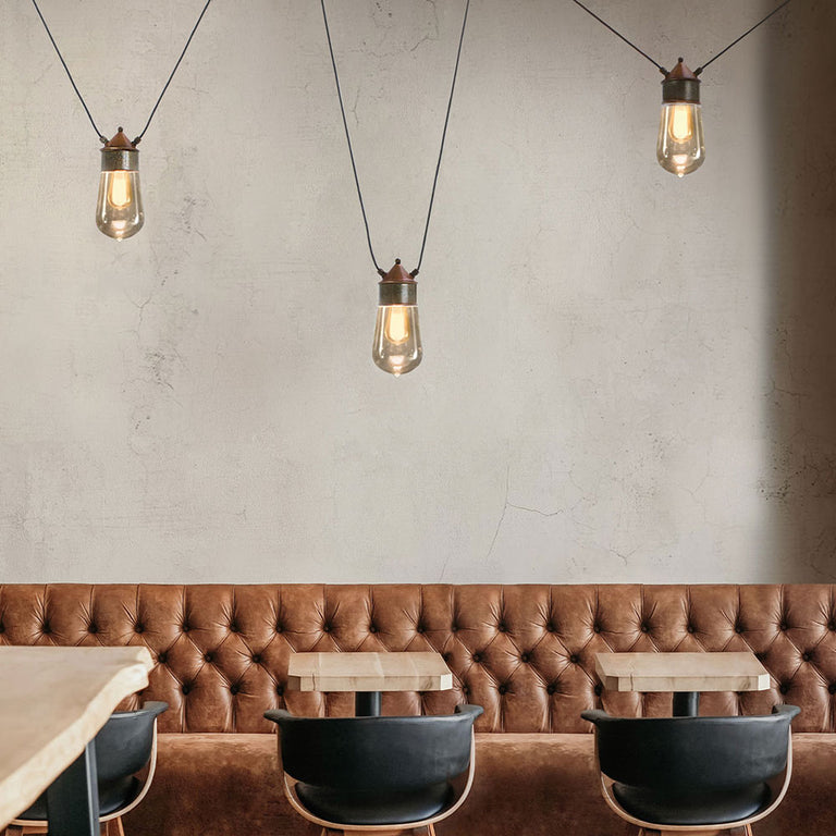 Drop Shape 1 Dual Cable Pendant Light IP55 - 270.02.ORT