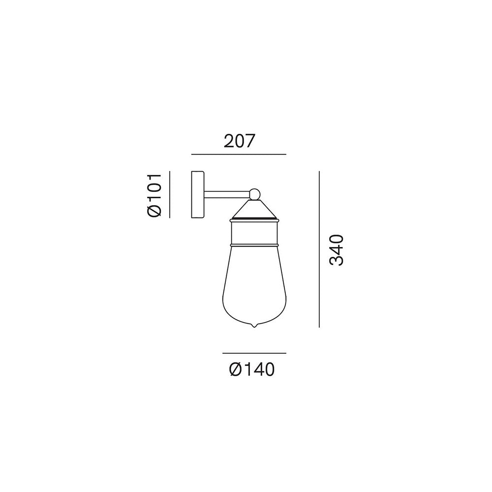 Drop Wall Light IP44 - 270.04.ORT