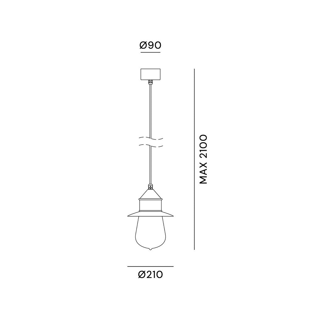 Drop Shape 2 Dual Pendant Light IP55 - 270.13.ORT