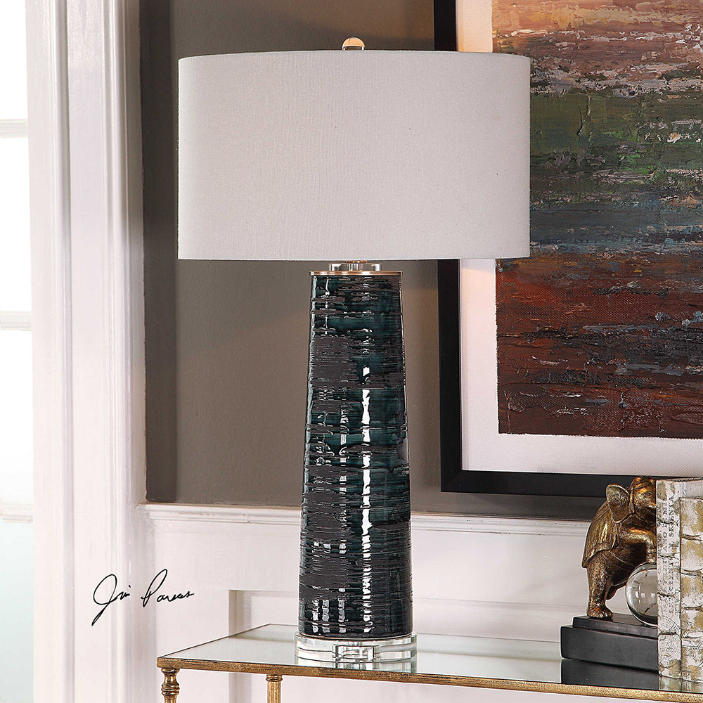Chamila Table Lamp Dark Charcoal - 27860