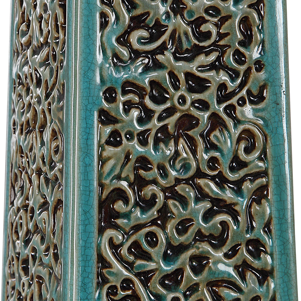 Camille Table Lamp Turquoise - 27869-1